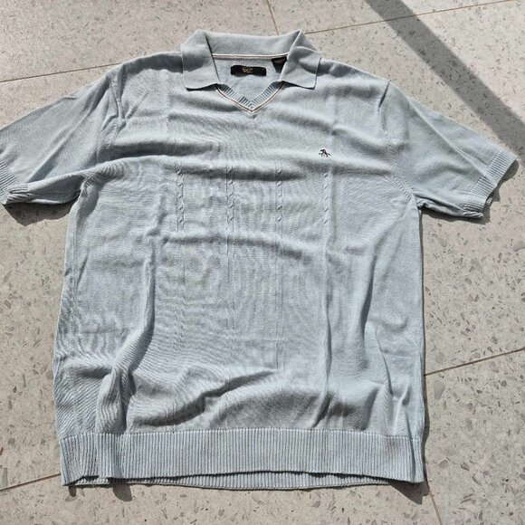 Original PENGUIN by Munsingwear MEN'S PULLOVER SWEATER SHIRT * LARGE Light Blue - Picture 2 of 3